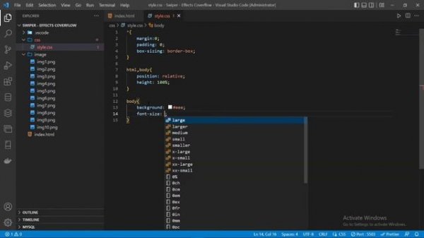 Swiper - Effects Overflow using css & js #css #javascript #bootstrap