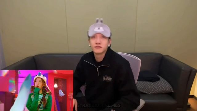 Bang Chan reaction to NMIXX "Young, Dumb, Stupid" M/V смотреть онлайн