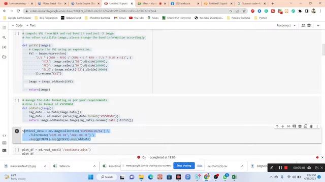 Extraction of raster values from point samples (Excel file) on Google Earth Engine (GEE) смотреть онлайн