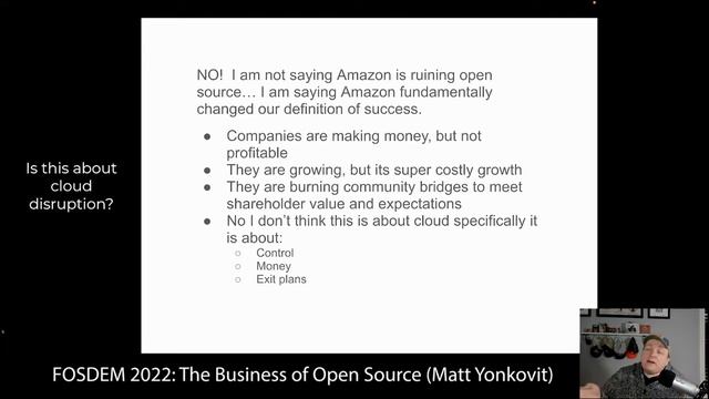 The Business Of Open Source : Fosdem 2022 ( Matt Yonkovit @ Percona) смотреть онлайн
