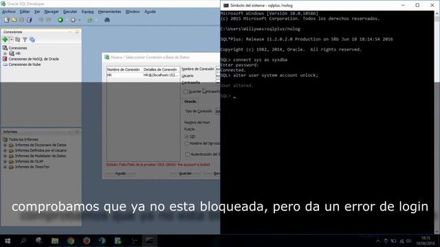 Fix ERROR user system ORA-28000 - ORA-01017 смотреть онлайн