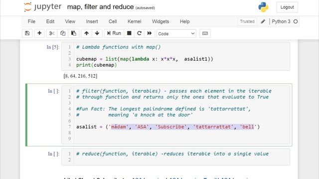 Map, Filter and Reduce in Python | Python Basics Series | Explained in Minutes | ASA Learning смотреть онлайн