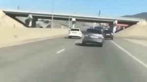 Авария в Дагестане. Приора в кортеже