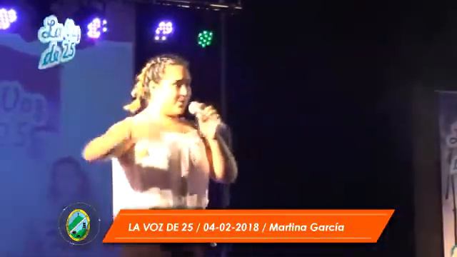 MARTINA GARCIA 04/02/2018 LA VOZ DE 25 смотреть онлайн