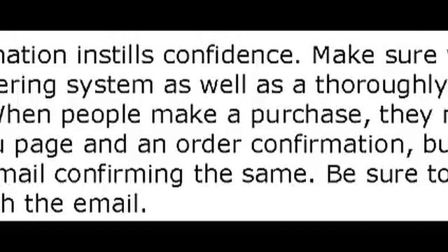 Order confirmation instills confidence смотреть онлайн