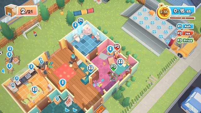 Moving Out - #1 - THROW IT IN THE TRUCK!! (Co-op Gameplay) смотреть онлайн