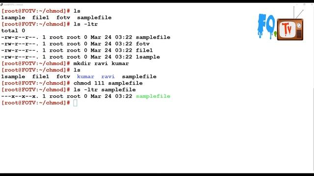 chmod command | How to change file permissions in Linux | FOTV смотреть онлайн