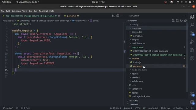 12. UUID data with express js orm sequelize смотреть онлайн