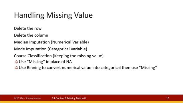 2.4 Basic Data Management in R - Outliers and Missing Data смотреть онлайн