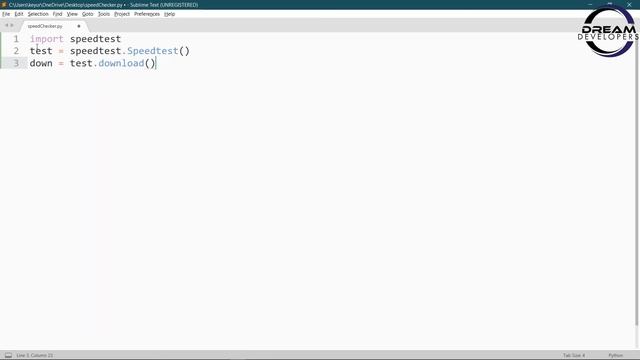 How to Check Internet Speed using Python || Internet Speed Test in Python смотреть онлайн