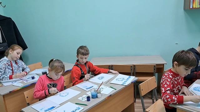 Суджанский, Махновская СОШ, открытое занятие Роспись Гжель, Гаркавцева С.В. смотреть онлайн