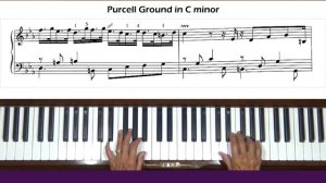 Purcell Ground in C minor ZD 221 Piano Tutorial