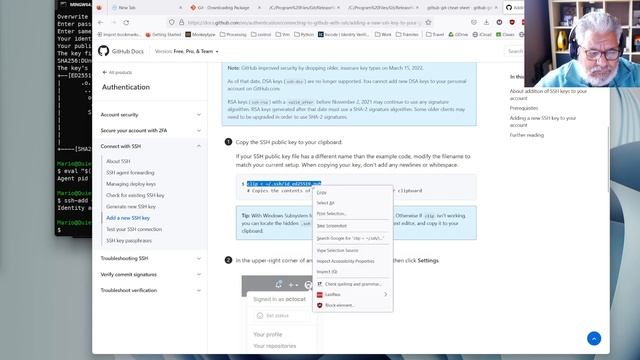 Instalación de git y crear llaves SSH para GitHub смотреть онлайн
