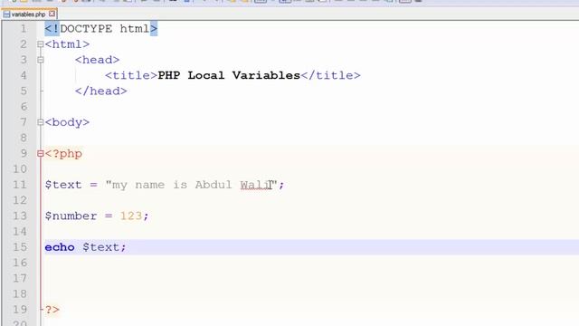 PHP (Part 05/22) Local Variables In Hindi / Urdu смотреть онлайн