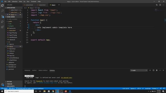 How to Implement Bootstrap Template in React.js project | React Project Work - Part 1 смотреть онлайн