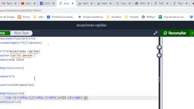 Editor y almacén de ecuaciones vía web Matcha - Curso de latex #14 смотреть онлайн
