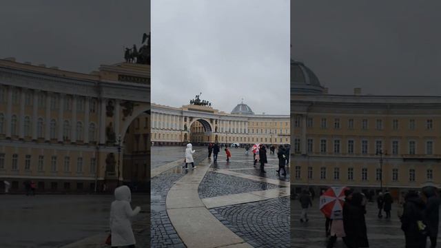 Дворцовая площадь в Санкт-Петербурге осенью смотреть онлайн