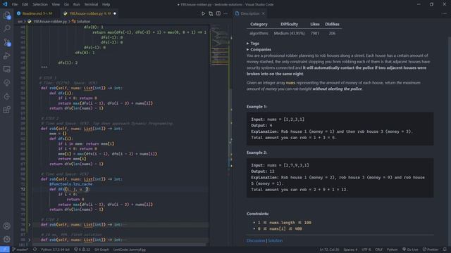 [LeetCode] 4 Bước để giải bài Quy hoạch động (Dynamic Programming ) | Dùng Python Giải House Robber смотреть онлайн
