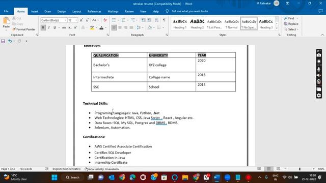 How to create a Resume for #freshers #stepbystep смотреть онлайн