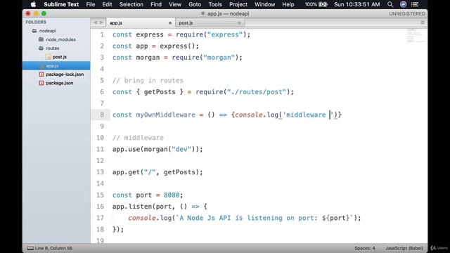 Middleware Explained 22 | Section 2 Getting Started with Nodejs смотреть онлайн