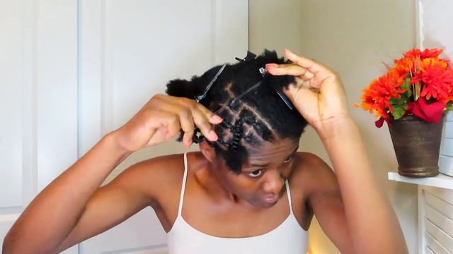 $12 AFRO PUFF FROM AMAZON | NO CORNROWS | RUBBER BAND HAIRSTYLE | 4C NATURAL HAIRSTYLE FOR BEGINNER смотреть онлайн