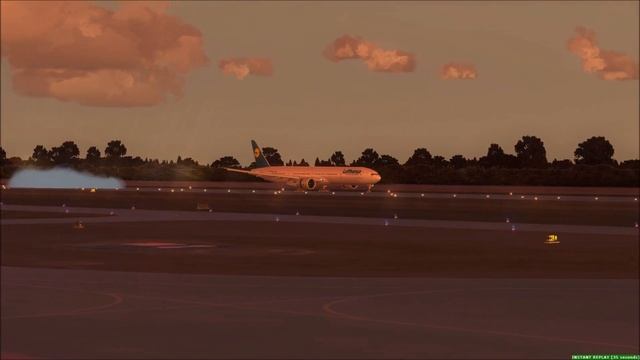 Beautiful LH 777-300ER landing at Paderborn Morning [FSX] смотреть онлайн