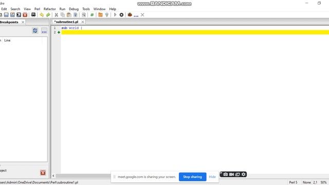 Hello world subroutine in perl смотреть онлайн