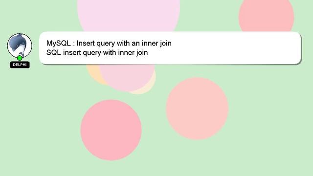 MySQL : Insert query with an inner join смотреть онлайн