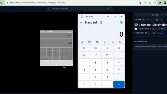 Building a Calculator App on Tkinter! смотреть онлайн