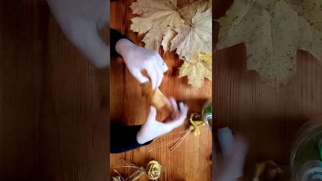 МК изготовления роз из листьев клёна смотреть онлайн