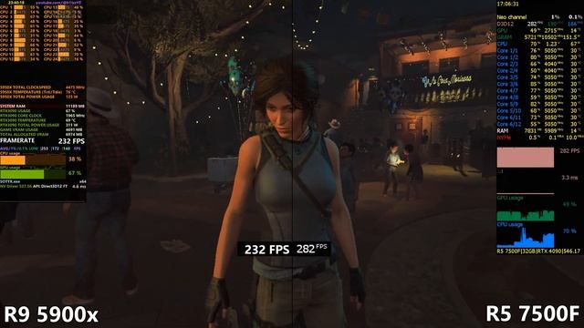 Ryzen 9 5900x vs Ryzen 5 7500F in 12 Games | R9 5900x vs R5 7500F смотреть онлайн