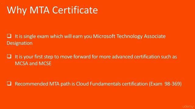 Microsoft MTA Cloud Fundamentals: Exam 98-369 Guide - learn Microsoft Certification смотреть онлайн