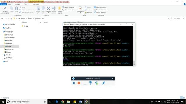 Git basic tutorial how to create a branch, merge смотреть онлайн