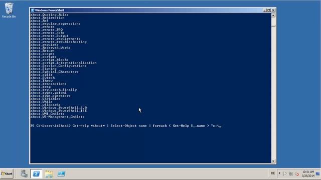 How To Export All Powershell Manuals As Text Files