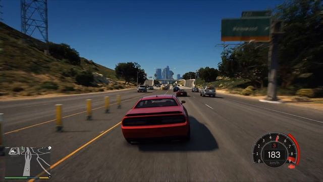 GTA 5 NVE: Лучшая графика 2020! Dodge Challenger SRT и Challenger SRT Demon! Лучшие авто для GTA 5! смотреть онлайн