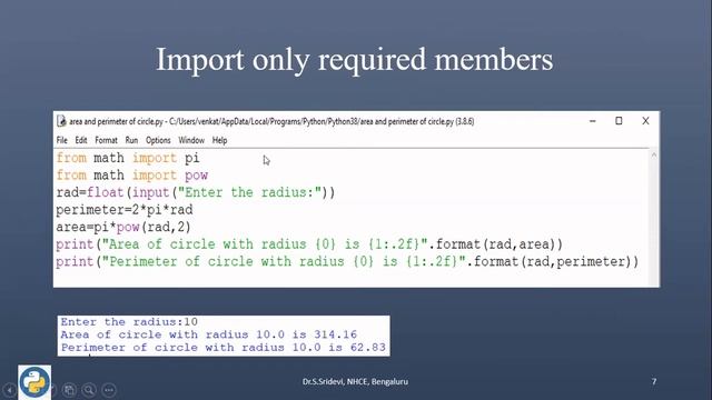 math module in Python смотреть онлайн