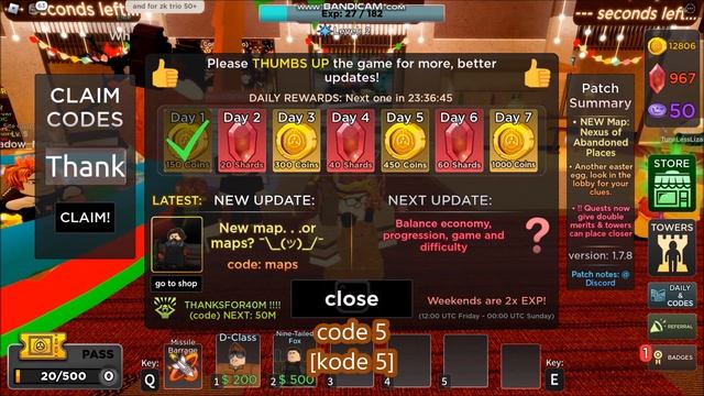 *ALL CODES WORK* [?MAPS] SCP Tower Defense ROBLOX | 2 AUGUST 2023 смотреть онлайн