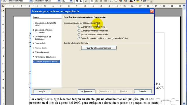Combinar Correspondencia con Open Office. 4 de 4 смотреть онлайн