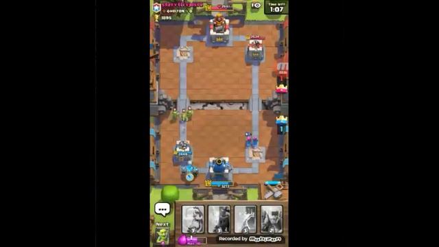 Clash Royale with cousin Golem Mega Minion deck смотреть онлайн