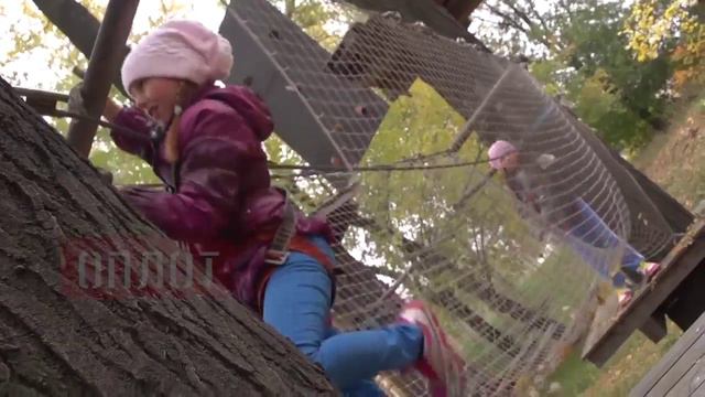 2014 10 27 Веревочный парк Лень в Пень работает в Донецке смотреть онлайн