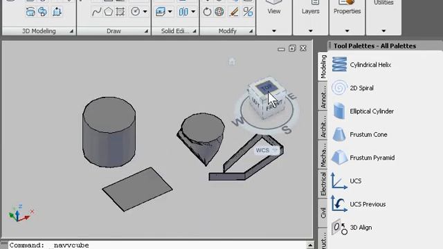 AutoCAD 2009 Урок 49 Навигация с помощью Куба измерений смотреть онлайн