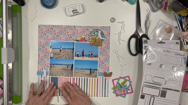 Scrapbooking Process Video: Bump. Set. Spike. (Baby Got Scraps/SAR DT)