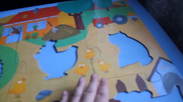 DJECO Тактильный Пазл - ГИГАНТ - Farm Tactile Puzzle by Djeco смотреть онлайн