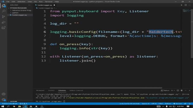 how to make a keylogger in python смотреть онлайн