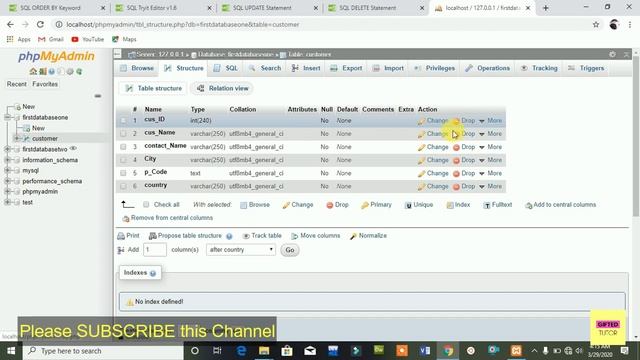 Lec-19: How to Delete a field (Column ) in MySQL Database (Hindi/Urdu) смотреть онлайн
