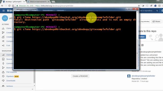 GIT clone : Copy remote project on local machine. смотреть онлайн