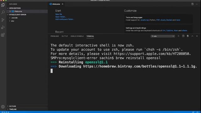 Fixing pip install mysqlclient error on Mac OS смотреть онлайн
