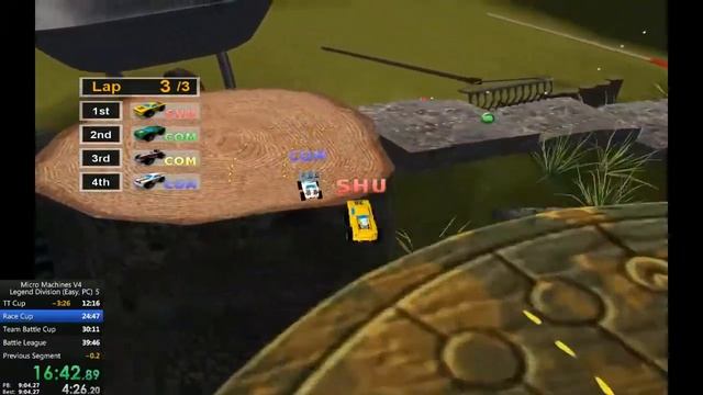 [WR] Micro Machines V4 Speedrun (PC), Legend Division, Easy [32:09] смотреть онлайн