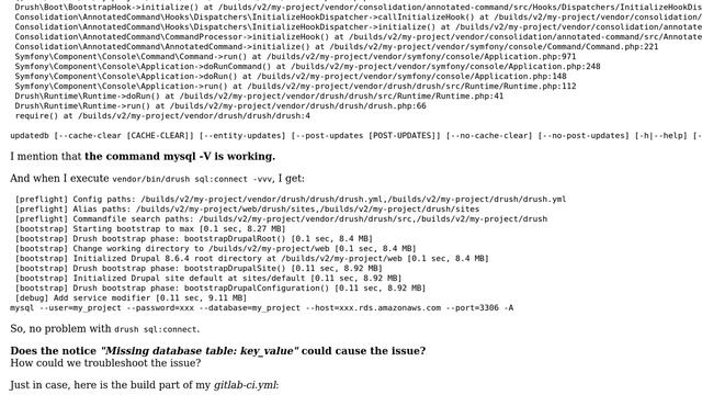 Drupal: How to fix drush issue "Could not bootstrap at phase 5"? смотреть онлайн