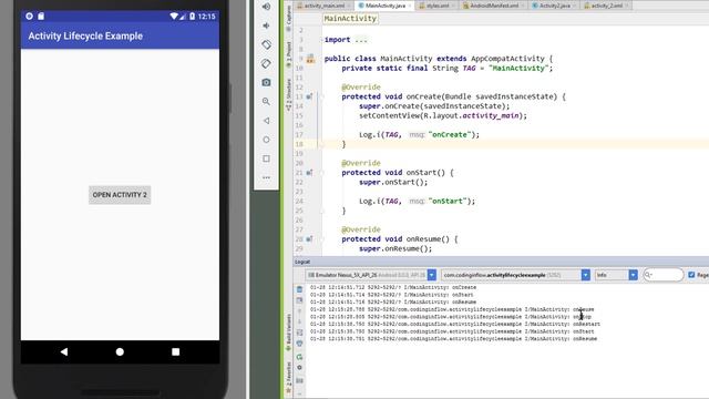 The Activity Lifecycle Explained - Android Studio Tutorial смотреть онлайн